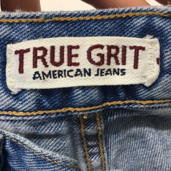 True Grit American Jeans • 28x28 Button Fly Mom Jean Bootcut Light Wash - Picture 6 of 13